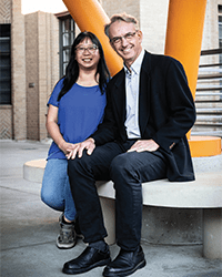A photo of Minh-Thanh Nguyen, PhD, and Richard Lang, PhD.